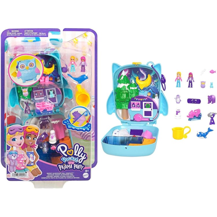 Polly Pocket Snowy Sleepover Owl Compact