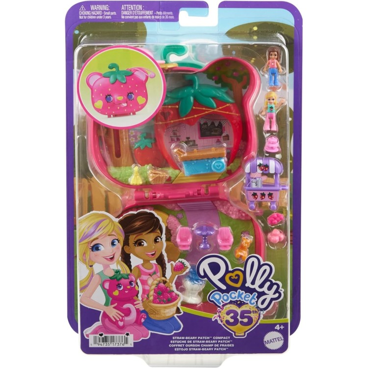 Polly Pocket Straw-Beary Patch Compact