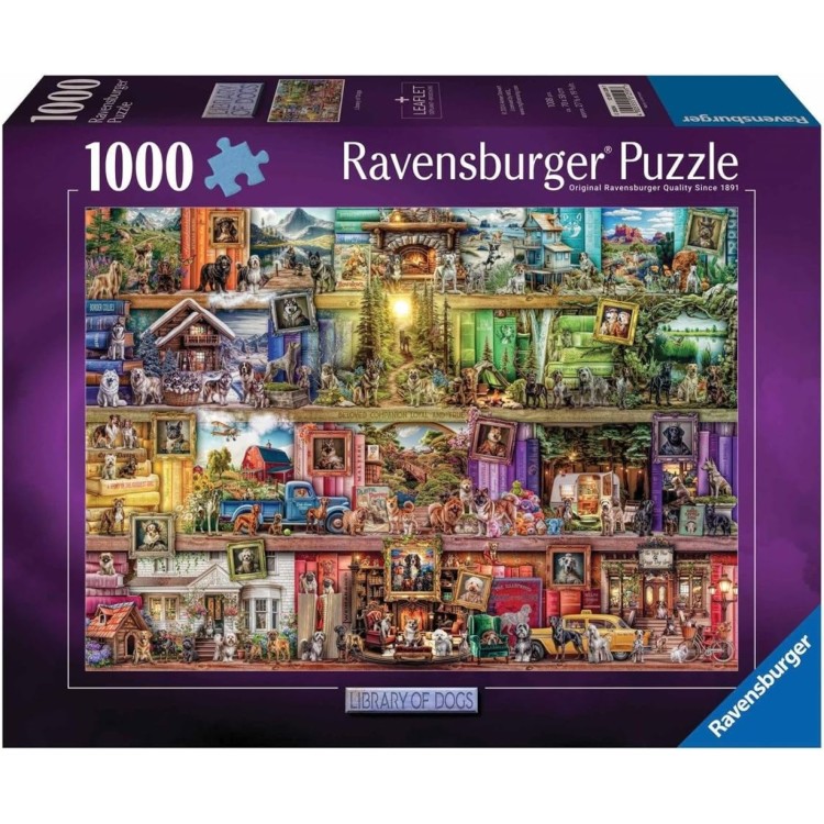 Ravensburger Library of Dogs 1000pc Puzzle