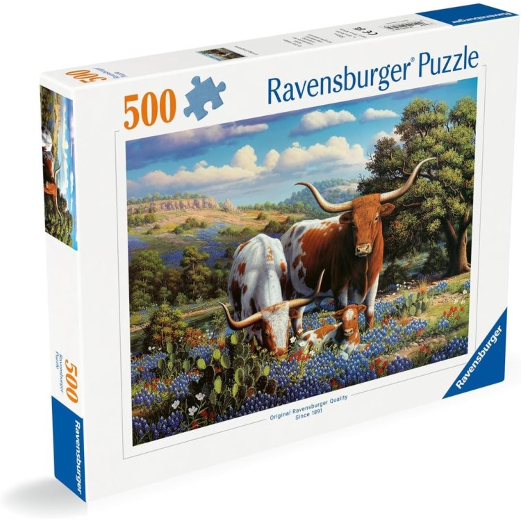 Ravensburger Loving Longhorns 500pc Puzzle