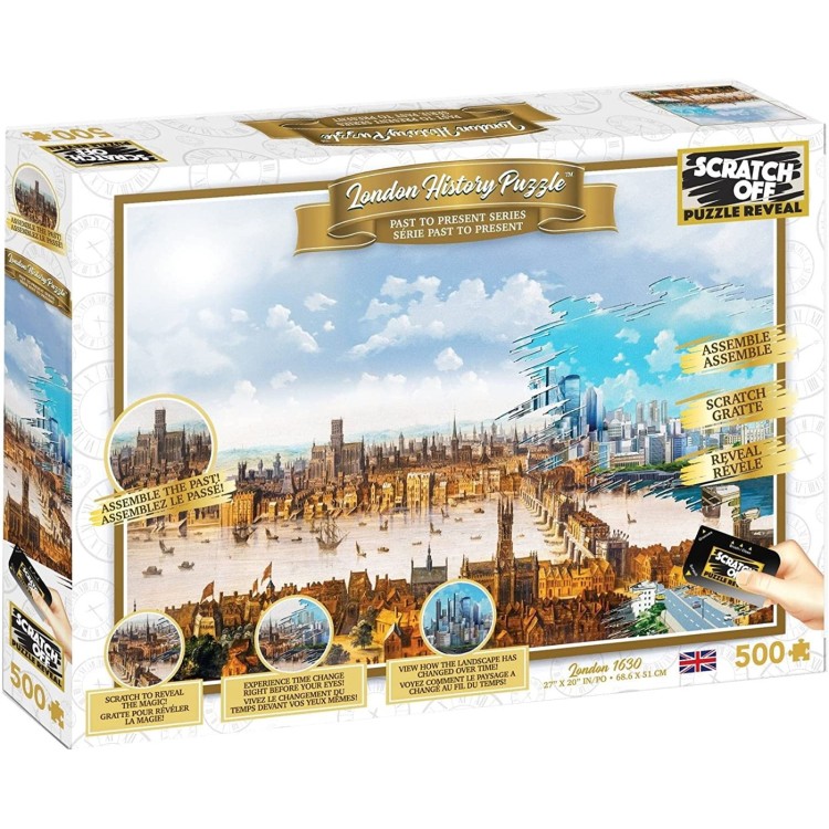 Scratch Off London History 500pc Puzzle