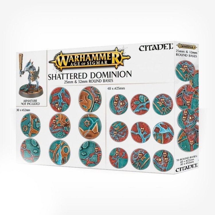 Warhammer Age Of Sigmar Shattered Dominion 25mm & 32mm Round Bases