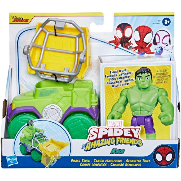 Spidey & His Amazing Friends Vehicle and Figure - Smash Truck