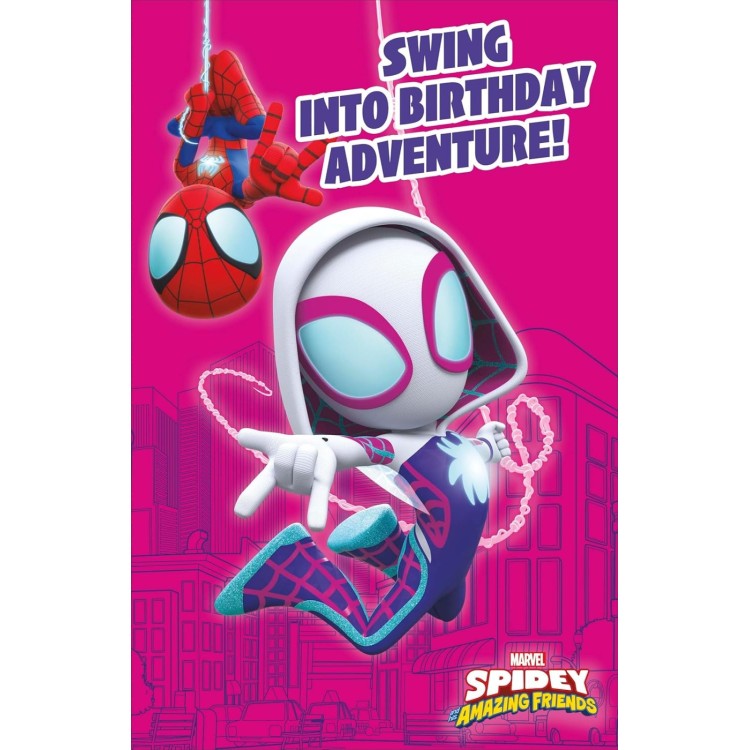 Spidey Ghost-Spider Birthday Card