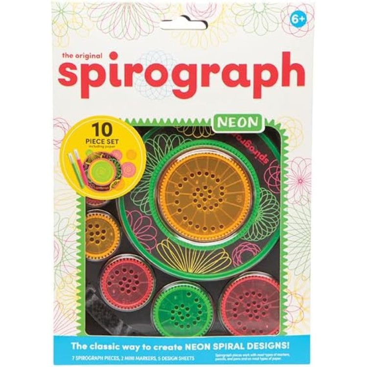 Spirograph 10 Piece Set - Neon