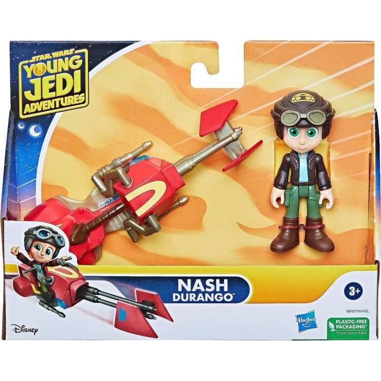 Star Wars Young Jedi Adventures Speeder Bike & Nash Durango Figure