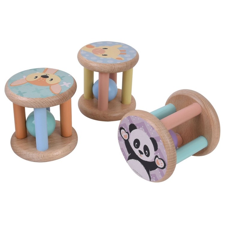 Studio Circus Wooden Baby Rattle