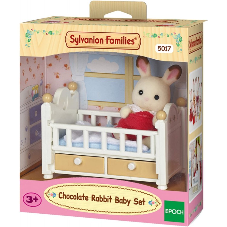 Sylvanian Families 5017 Chocolate Rabbit Baby Set