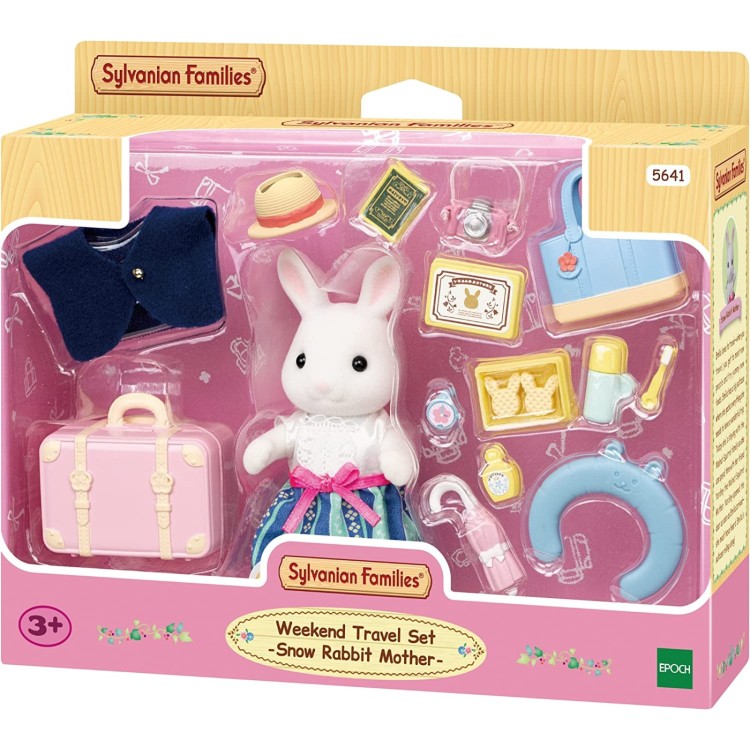 Sylvanian Families 5641 Weekend Travel Set Snow Rabbit Mother