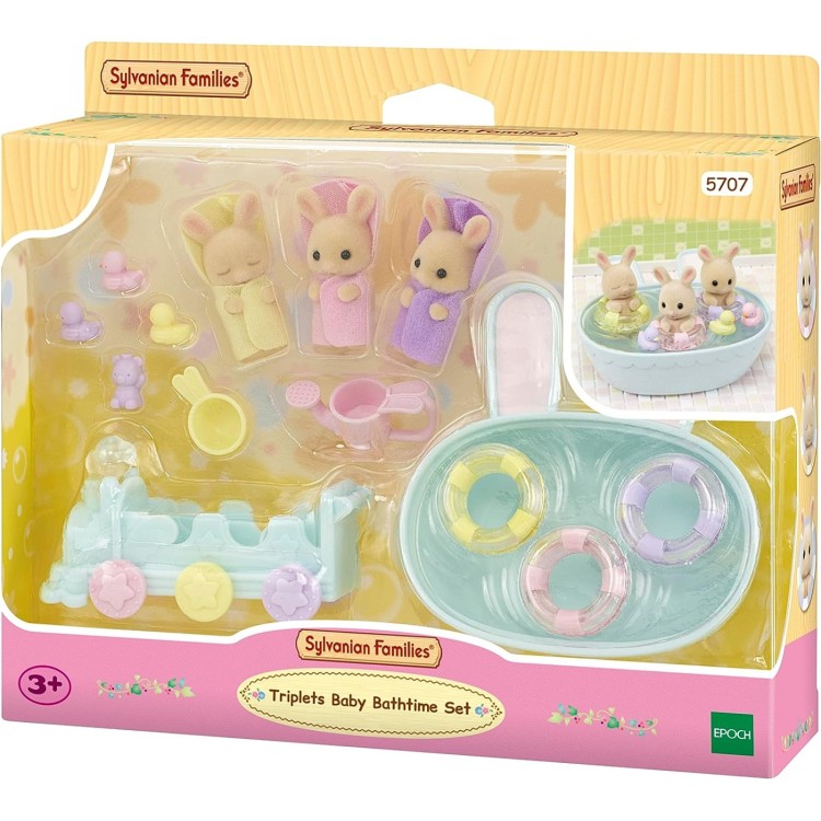 Sylvanian Families 5707 Triplets Baby Bathtime Set