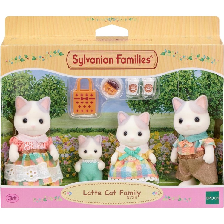 Sylvanian Families 5738 Latte Cat Family