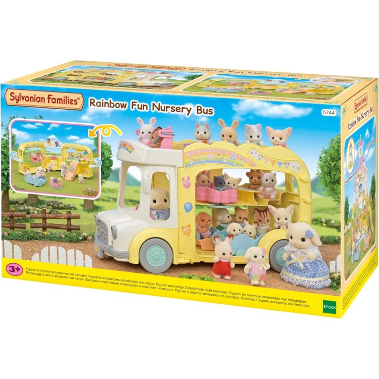 Sylvanian Families 5744 Rainbow Fun Nursery Bus