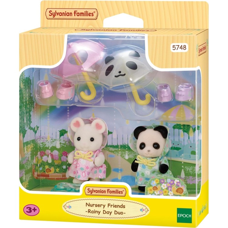 Sylvanian Families 5748 Nursery Friends Rainy Day Duo