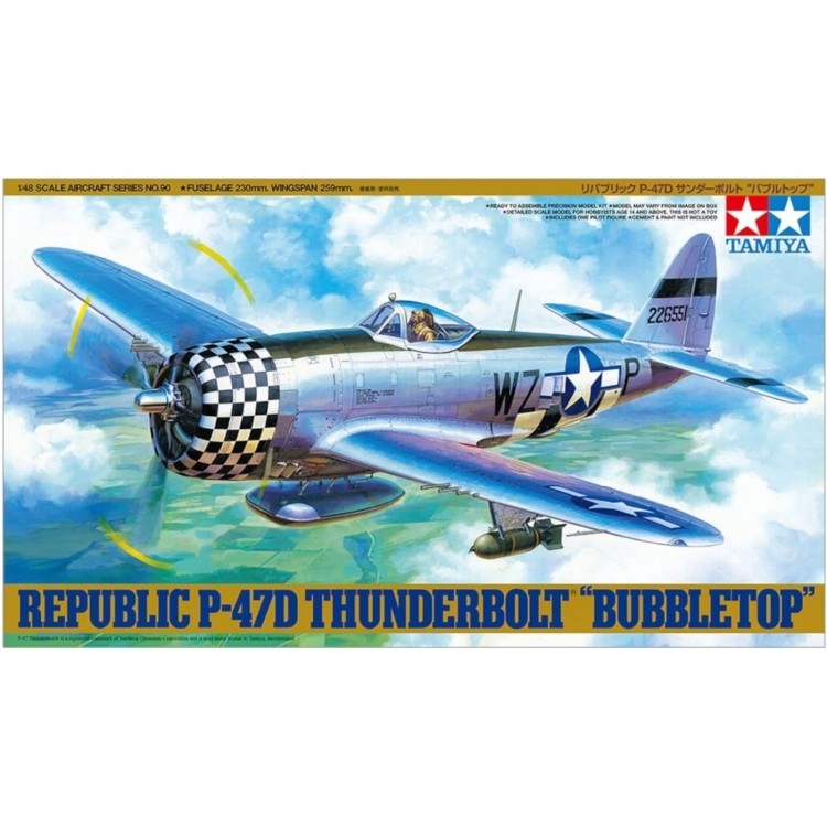 Tamiya 1:48 Republic P-47D Thunderbolt 'Bubbletop'