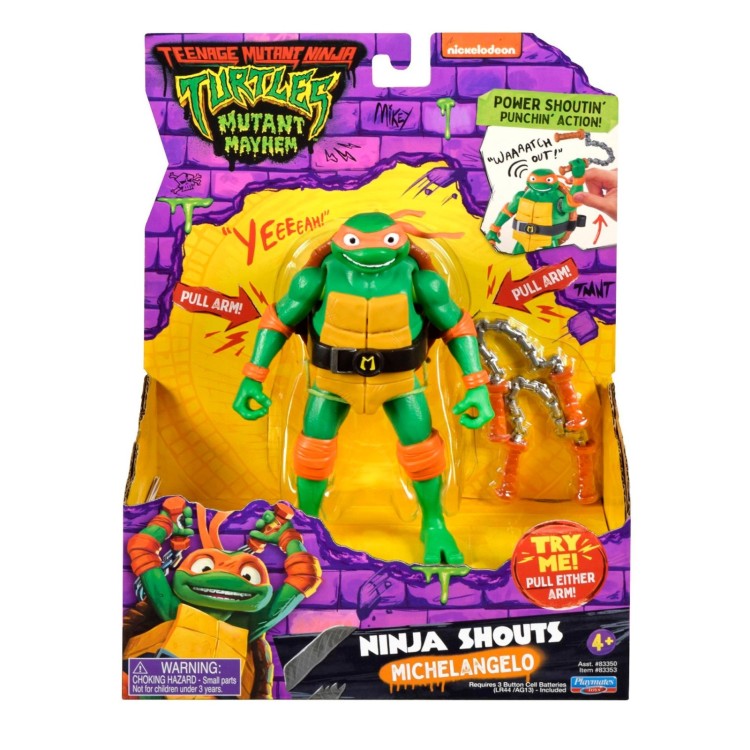 Teenage Mutant Ninja Turtles Movie Shouts Figure - Michelangelo 