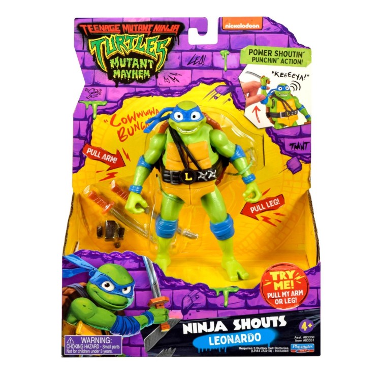 Teenage Mutant Ninja Turtles Movie Shouts Figure - Leonardo