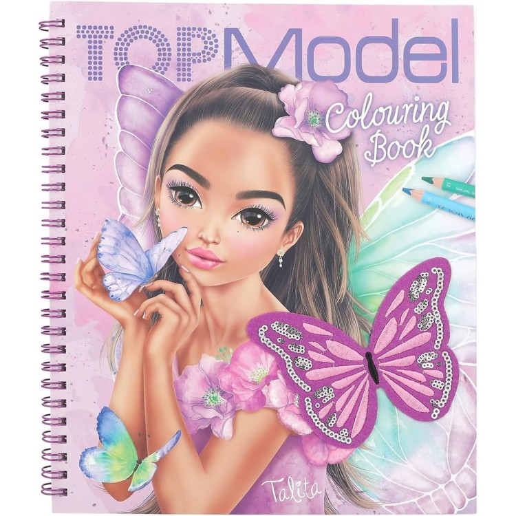 Top Model Colouring Book with Sequins 