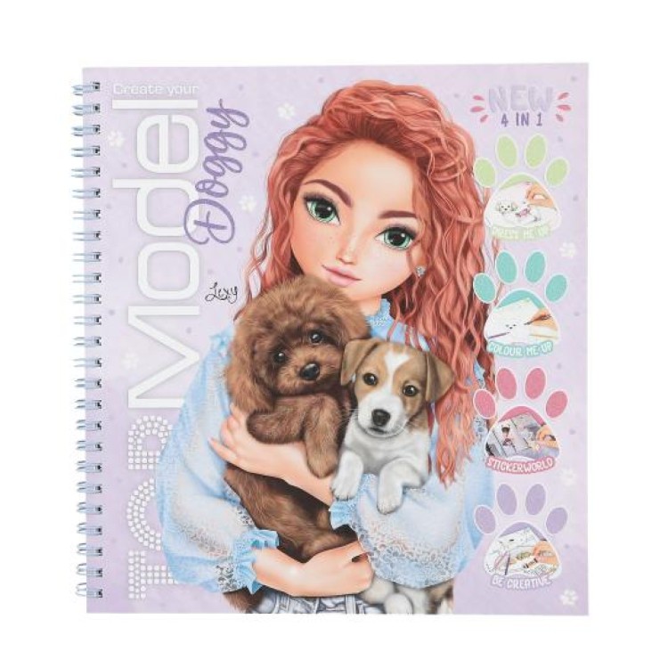 Top Model Create Your Doggy Sticker Colouring Book