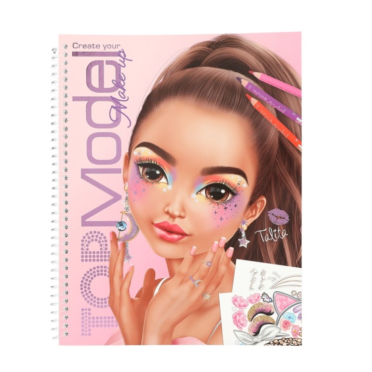 Top Model Create Your Make-Up Sticker Colouring Book