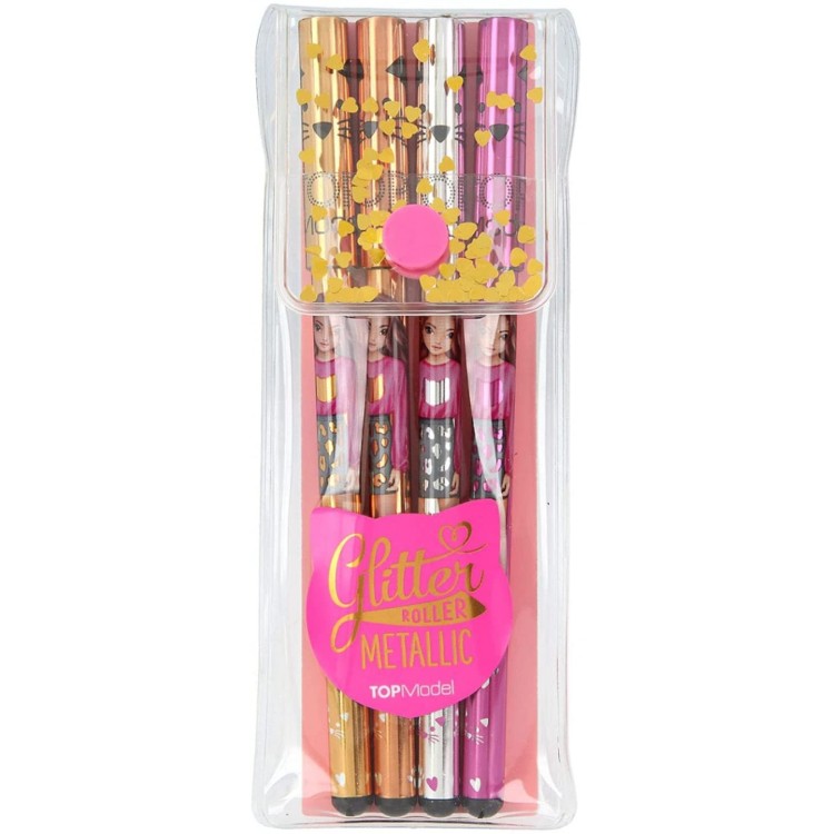 Top Model Metallic Gel Pen 4 Pack