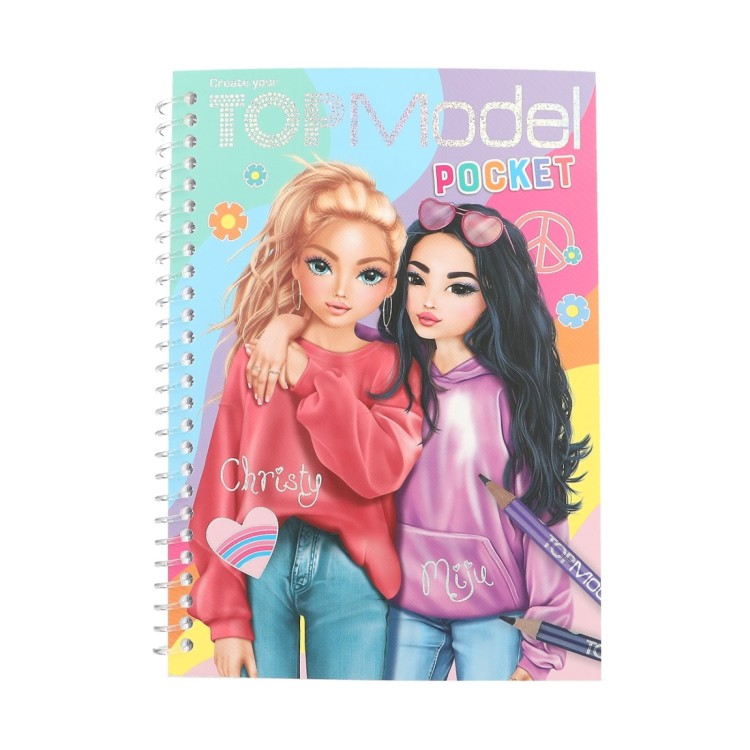 Top Model Pocket Colouring BooK