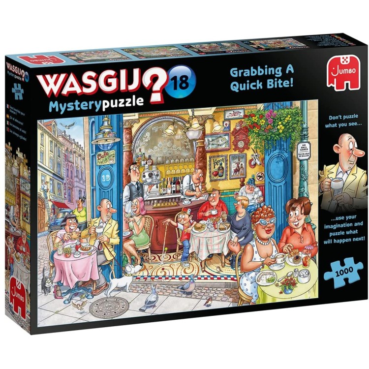 Wasgij Mystery 18 Grabbing A Quick Bite 1000pc Puzzle