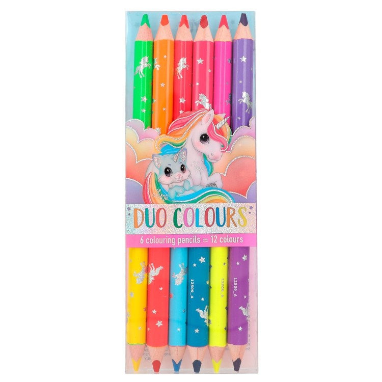 Ylvi Duo Colours Pencils 6 Pack