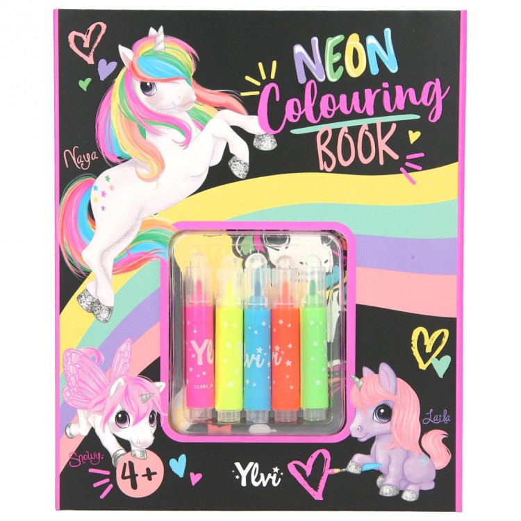 Ylvi Neon Colouring Book