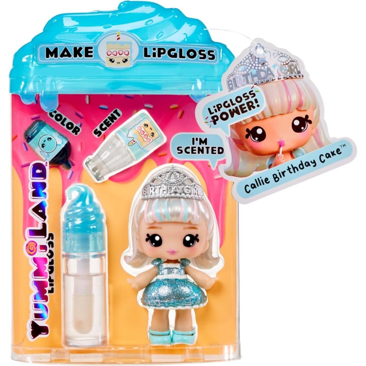 Yummiland Lipgloss Doll - Callie Birthday Cake