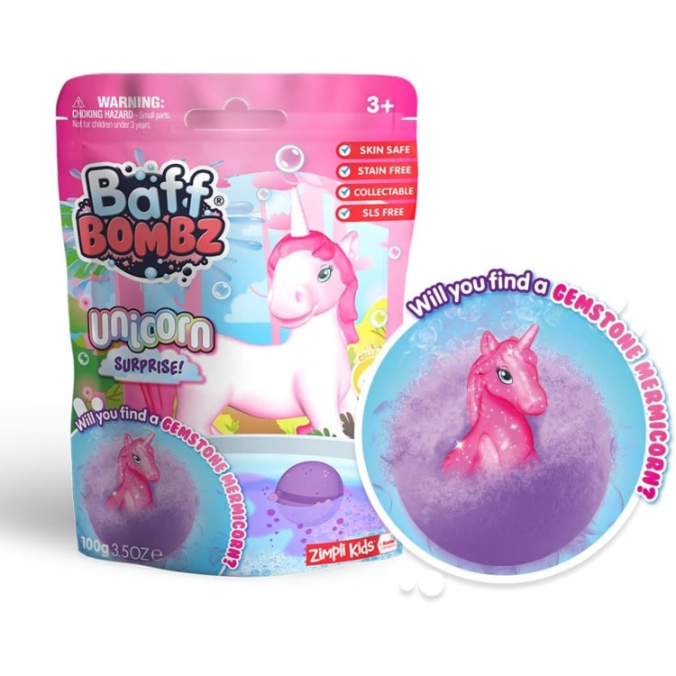 Zimpli Kids Baff Bombz Unicorn Surprise 100g